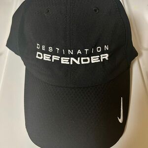 Destination Defender East Land Rover Nike Dri-Fit Black Ball Cap Golf Hat
